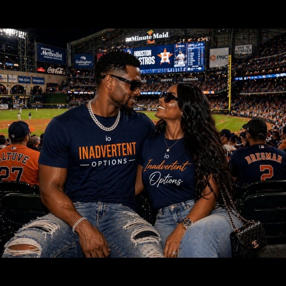 Inadvertent Options Navy Graphic Tee - Unisex Couple Set